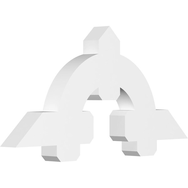 Ekena Millwork Ericson Architectural Grade PVC Gable Bracket, 48"W x 22"H x 4"D x 6"F, 11/12 Pitch GBP048X22X0406ERI00 - main